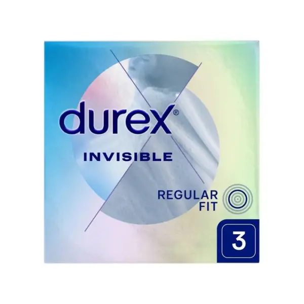 DUREX Invisible Prezerwatywy, 3 sztuki