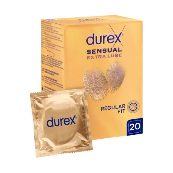 DUREX Sensual Extra Lube prezerwatywy, 20 sztuk