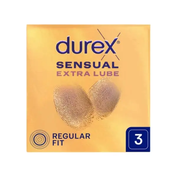 DUREX Sensual Extra Lube Prezerwatywy, 3 sztuki