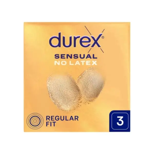 DUREX Sensual No Latex Prezerwatywy nielateksowe, 3 sztuki
