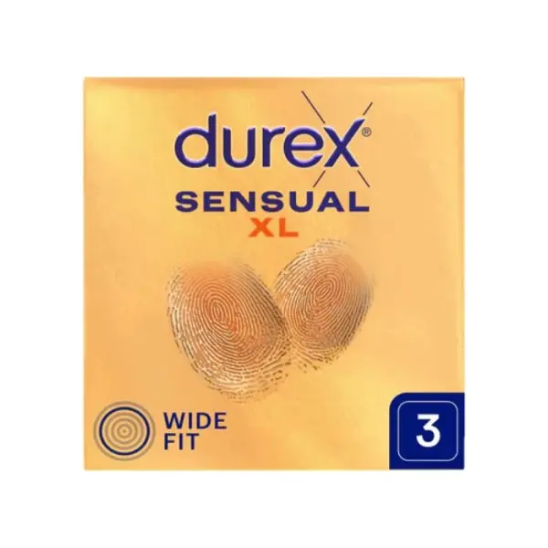 DUREX Sensual XL prezerwatywy, 3 sztuki