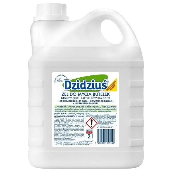 DZIDZIUŚ Żel do mycia butelek, zapas, 2000 ml