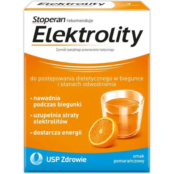 Elektrolity smak pomarańcza 7 saszetek