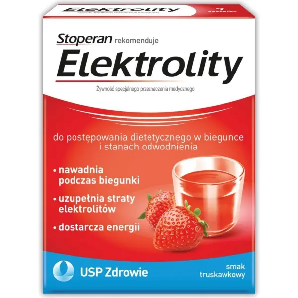 Elektrolity smak truskawka 7 saszetek