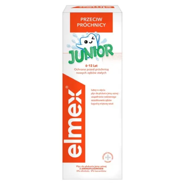 ELMEX Junior płyn do płukania jamy ustnej, 400 ml
