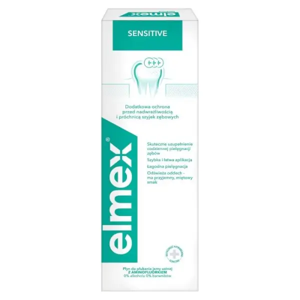 ELMEX Sensitive Plus płyn do płukania jamy ustnej, 400 ml