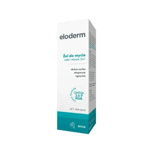 Eloderm Żel do mycia ciała i włosów 2w1, 200 ml