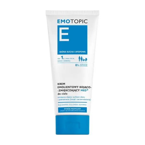 EMOTOPIC Med+ Krem do ciała kojąco-zmiękczający emolientowy, 200 ml