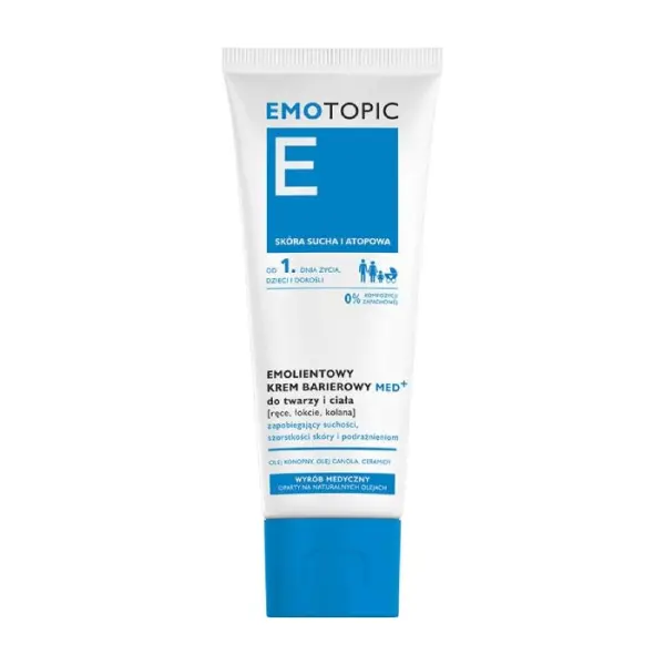 EMOTOPIC Med+ Krem do twarzy i ciała barierowy, 75 ml