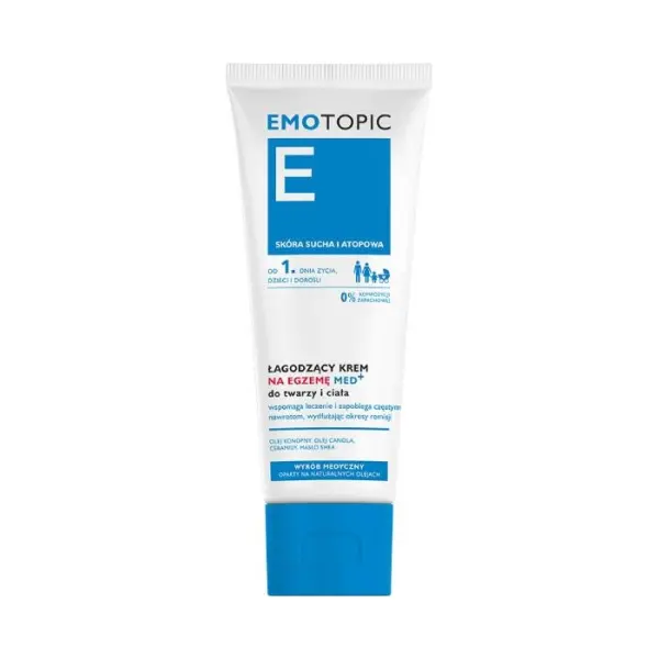 EMOTOPIC Med+ Krem do twarzy i ciała łagodzący, 75 ml