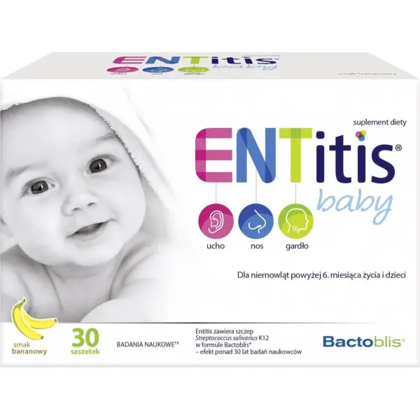 ENTitis Baby smak bananowy 30 saszetek