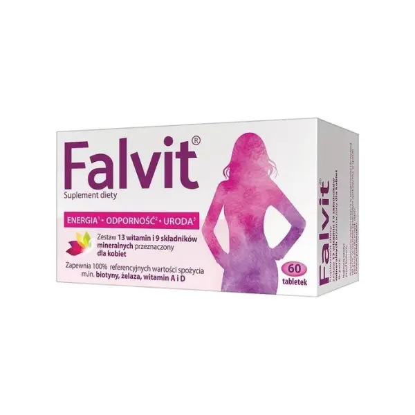 FALVIT, witaminy i mikroelementy, 60 tabletek