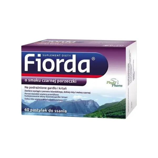 Fiorda o smaku czarnej porzeczki 60 pastylek