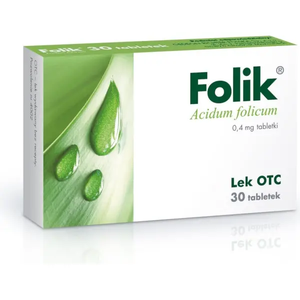Folik 0,4mg 30 tabletek