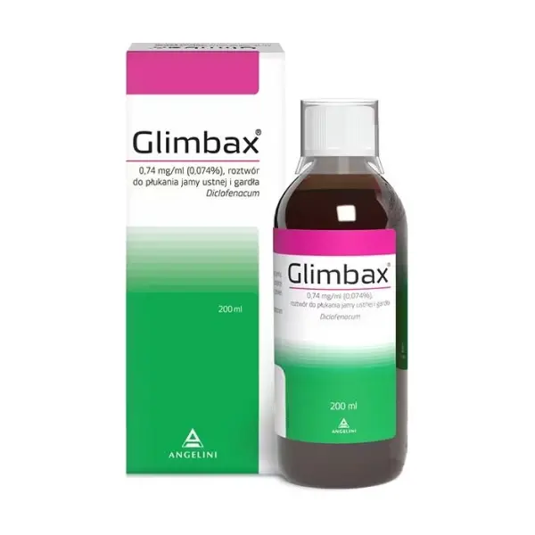 Glimbax roztwór do płukania jamy ustnej 200ml
