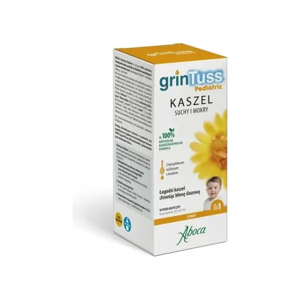 Grintuss Pediatric syrop KASZEL SUCHY I MOKRY 128 g