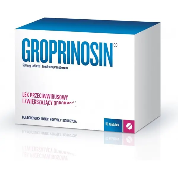 Groprinosin 500mg 50 tabletek