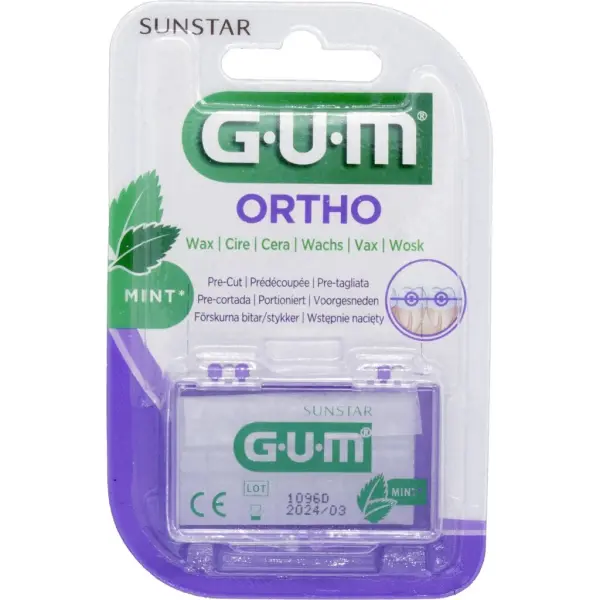 GUM ORTHO Wosk ortodontyczny miętowy wosk