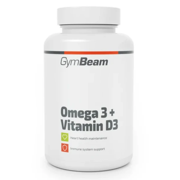 GymBeam Omega 3 + Witamina D3, 90 kaps.