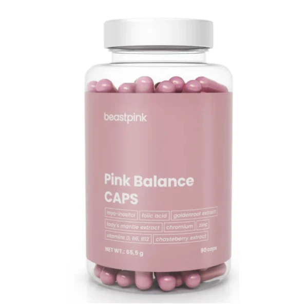 GymBeam Pink Balance, 90 kaps.
