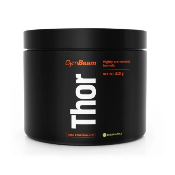GymBeam Przedtreningówka Thor zielone-jabłko, 210 g
