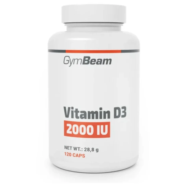 GymBeam Witamina D3 2000 IU, 120 kaps.