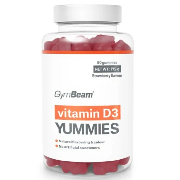 GymBeam Witamina D3 Yummies, 50 szt.