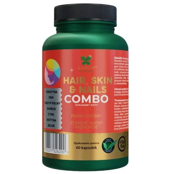 LANCO NUTRITIONS Hair Skin & Nails Combo, 60 kaps.