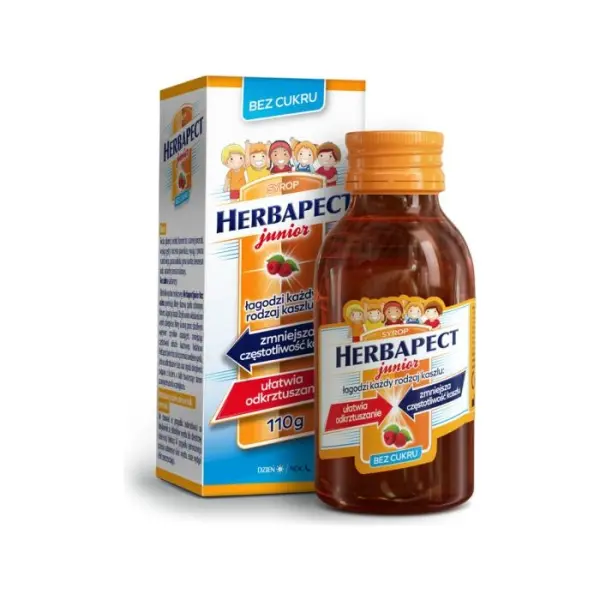 HERBAPECT JUNIOR Bez cukru syrop, 110 g