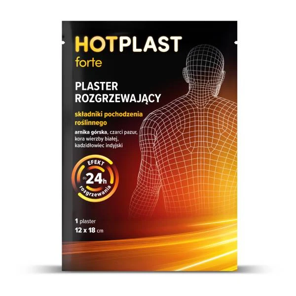 Hot Plast Forte Plaster rozgrzewający 12 x 18 cm, 1 szt.