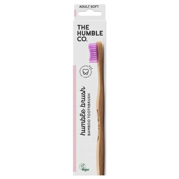 Humble Brush Szczoteczka do mycia zębów dla dorosłych soft fioletowa, 1szt.