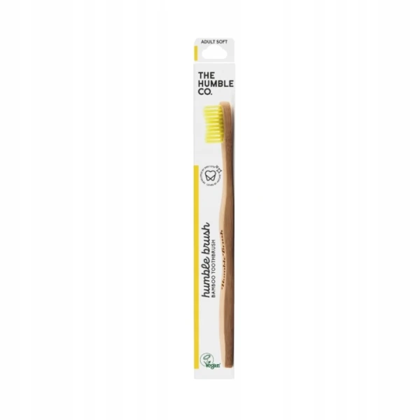 Humble Brush Szczoteczka do mycia zębów dla dorosłych soft żółta, 1 sztuka