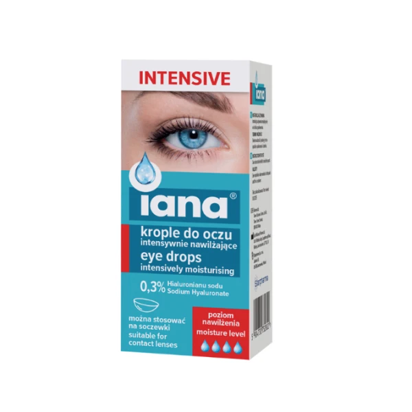 Iana Intensive Krople do oczu intensywnie nawilżające 0,3% HA, 10ml