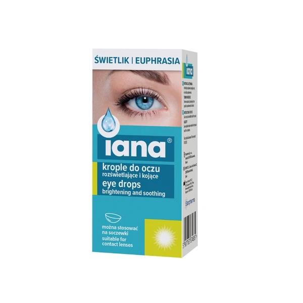 Iana Świetlik Krople do oczu rozświetlające i kojące, 10 ml