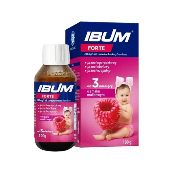 Ibum Forte 0,2 g/5ml malina zawiesina doustna 100 g