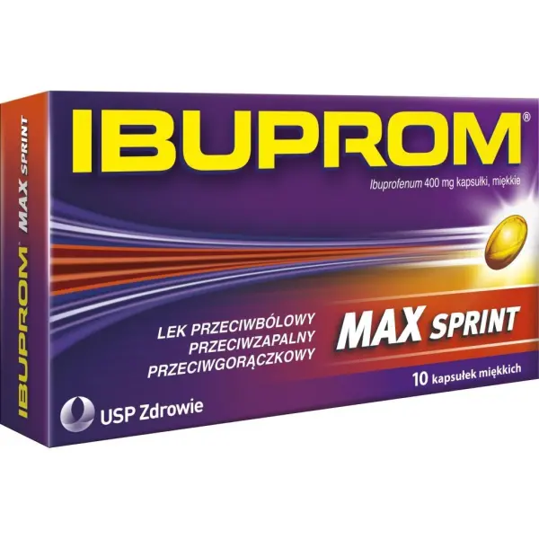 Ibuprom MAX Sprint 400mg, 10 kapsułek