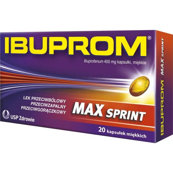 Ibuprom MAX Sprint 400mg, 20 kapsułek