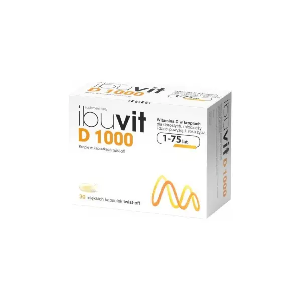 Ibuvit D witamina D 1000j. 30 kapsułek twist-off