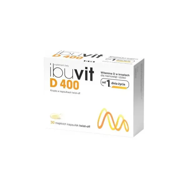 Ibuvit D witamina D 400j. 30 kapsułek twist-off