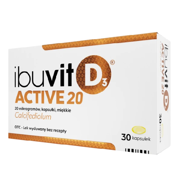 IBUVIT D3 Active 20, 30 kaps.
