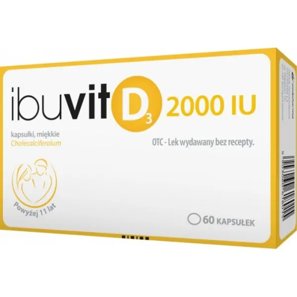 Ibuvit D3 witamina D 2000j. 60 kapsułek miękkich