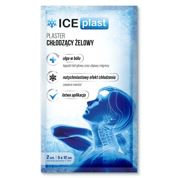 Ice Plast Plaster chłodzący żelowy, 2 szt.