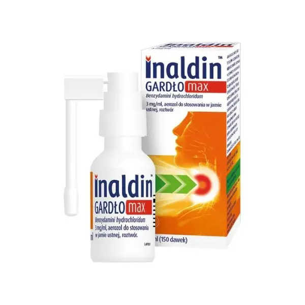 INALDIN GARDŁO MAX aerozol na ból gardła, 30 ml