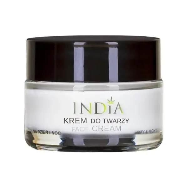 INDIA Krem do twarzy z olejem z konopi, 50 ml