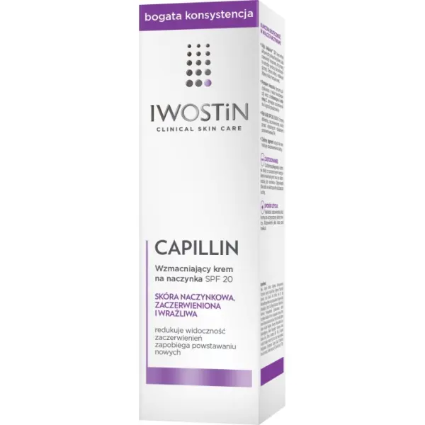 IWOSTIN CAPILLIN Krem wzmacniający naczynka SPF20 40 ml