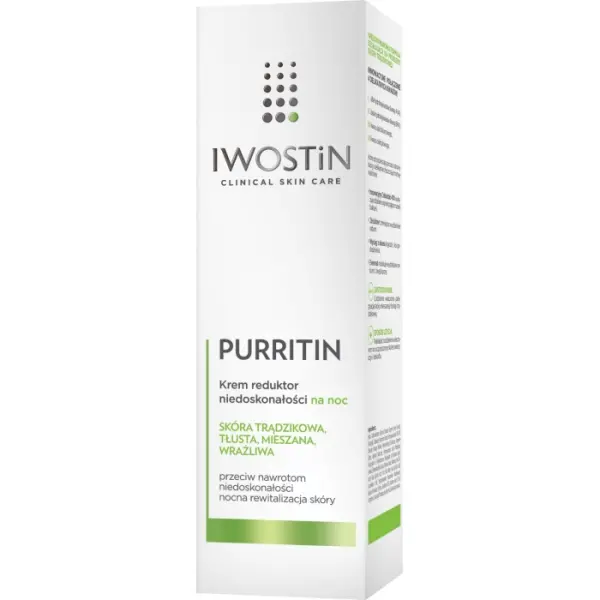 IWOSTIN PURRITIN Krem redukujący niedoskonałości na noc 40 ml