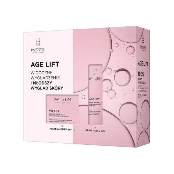 IWOSTIN Zestaw AGE LIFT Krem na dzień skóra normalna i mieszana 50 ml + krem pod oczy 15ml
