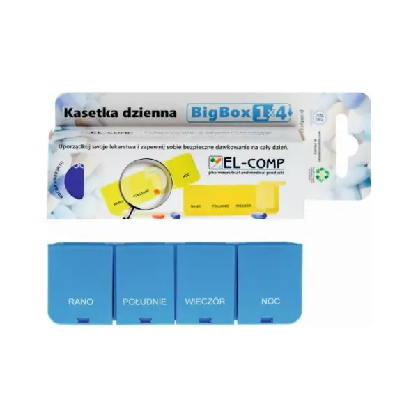 Kasetka dzienna 4 pory dnia BIG BOX 1 sztuka