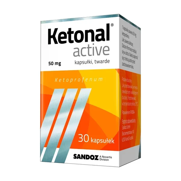 Ketonal Active 50 mg, 30 kapsułek