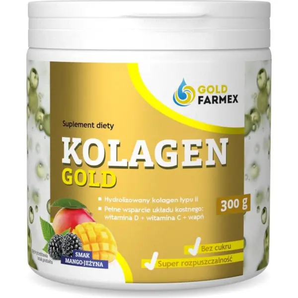 Kolagen Gold proszek o smaku mango-jeżyna 300 g